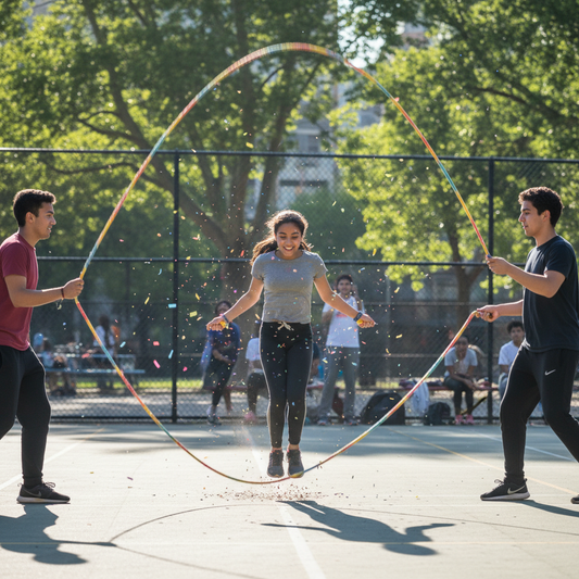 Double Dutch Rope - Action Shot